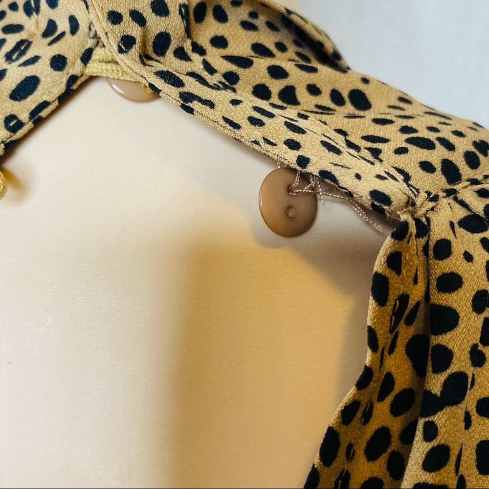 Reset by Jane Sleeveless Front Tie Print Blouse S - Picture 6 of 6